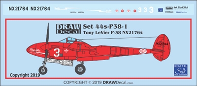1:144 Lockheed P-38L Lightning Tony LeVier