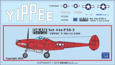 1:144 Lockheed P-38J-20 Lightning "Yippee"