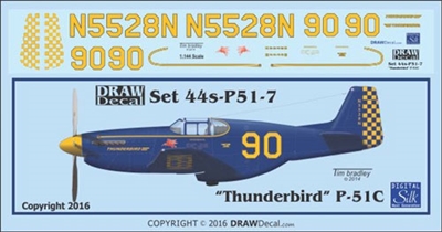 1:144 N.A. P-51B Mustang "Thunderbird"