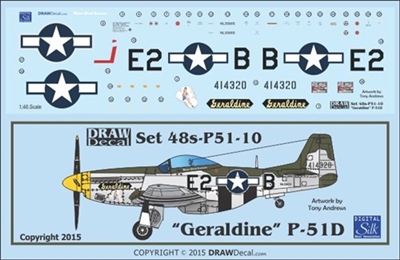 1:144 N.A. P-51D Mustang  "Geraldine"