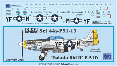 1:144 N.A. P-51D Mustang  "Dakota Kid II"