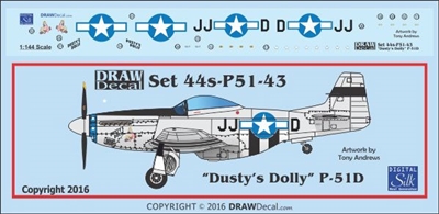 1:144 N.A. P-51D Mustang  "Dusty's Dolly"