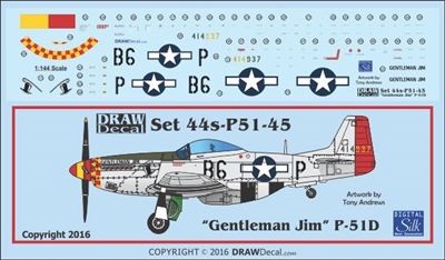 1:144 N.A. P-51D Mustang  "Getleman Jim"