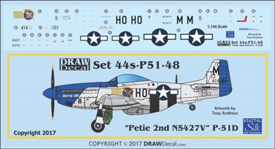 1:144 N.A. P-51D Mustang  "Petie 2nd" N5427V