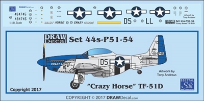1:144 N.A. TF-51 Mustang  "Crazy Horse"