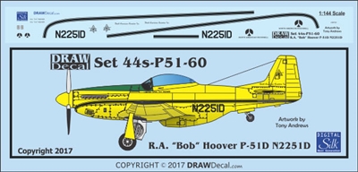 1:144 P-51D Mustang (R.A. "Bob" Hoover N2251D)