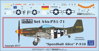1:144 N.A. P-51D Mustang "Speedball Alice"