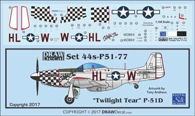 1:144 N.A. P-51D Mustang "Twilight Tear"