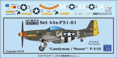 1:144 N.A. P-51D Mustang "Moose" & "Candyman"