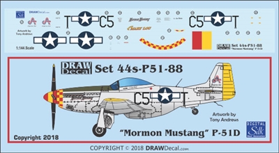 1:144 N.A. P-51D Mustang "Mormon Mustang" / "Sweet Mary Lou"