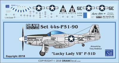 1:144 N.A. P-51D Mustang "Lucky Lady VII"
