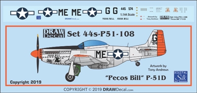 1:144 N.A. P-51D Mustang "Pecos Bill"