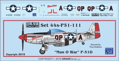 1:144 N.A. P-51D Mustang "Man 'O War"