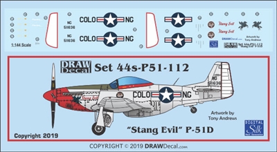 1:144 N.A. P-51D Mustang "Stang Evil"