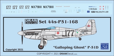 1:144 N.A. P-51D Mustang "The Galloping Ghost"