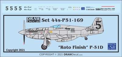 1:144 N.A. P-51D Mustang "Roto Finish"