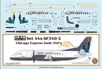 1:144 ATA Chicago Express Saab 340