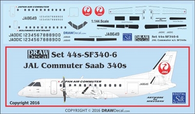 1:144 Japan Air Commuter Saab 340B