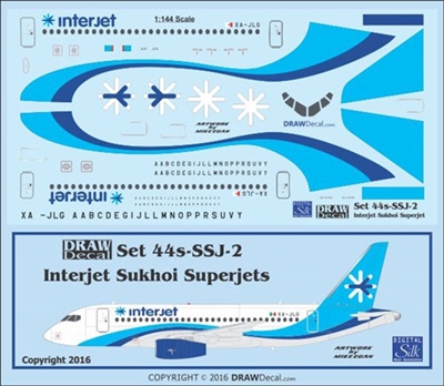 1:144 Interjet Sukhoi Superjet 100