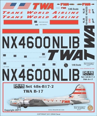 1:48 Trans World Airlines Boeing B.17 'VIP'