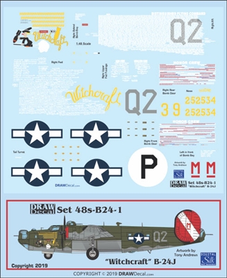 1:48 Consolidated Aircraft B.24J Liberator "Witchcraft"