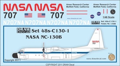 1:48 NASA C-130B Hercules (no stripes)