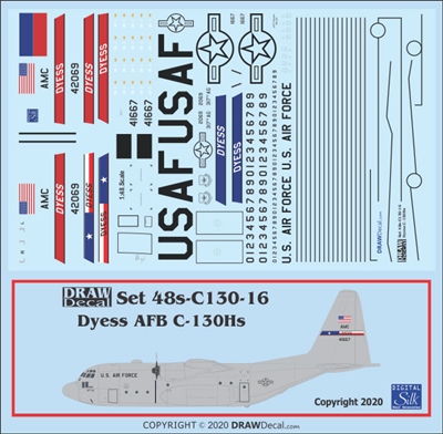 1:48 USAF 'Dyess AFB, Texas' C.130H Hercules