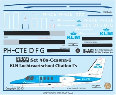 1:48 KLM Luchtvaartschool Cessna 500 Citation 1