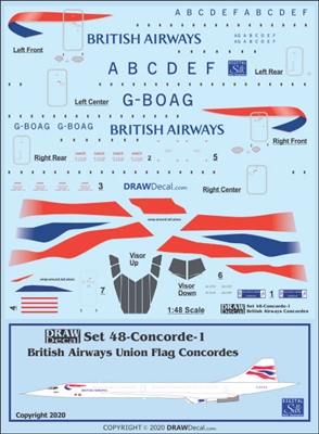 1:48 British Airways 'Union Flag' Concorde