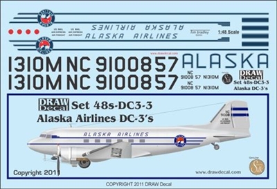 1:48 Alaska Airlines Douglas DC-3