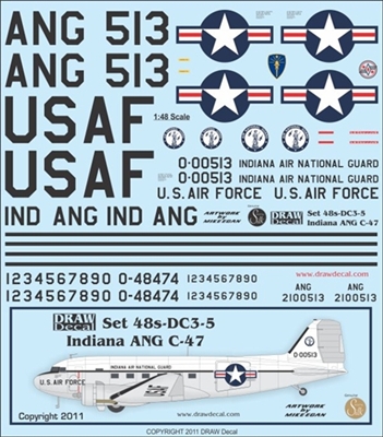 1:48 Indiana Air National Guard Douglas C.47