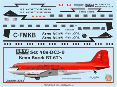 1:48 Kenn Borek Air Douglas DC-3 / Basler BT67
