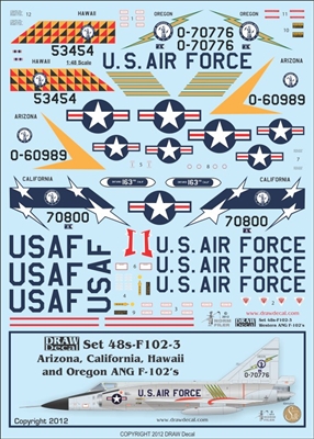 1:48 USAF West ANG F.102 Delta Dart