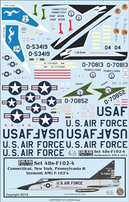1:48 USAF Northeast ANG F.102 Delta Dart