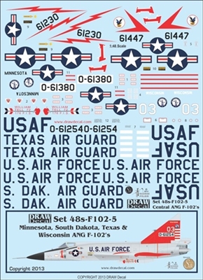 1:48 USAF Central ANG F.102 Delta Dart