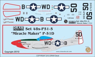 1:48 N.A. P.51D Mustang "Miracle Maker"