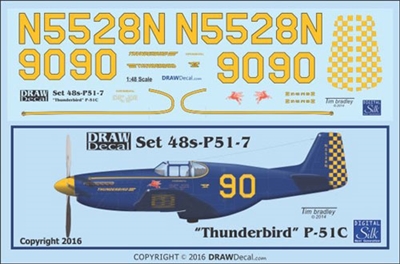 1:48 N.A. P-51B Mustang "Thunderbird"