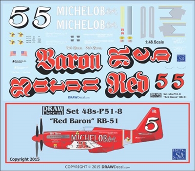 1:48 N.A. RB-51D Mustang "Red Baron"