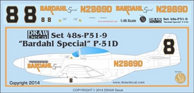 1:48 N.A. P-51D Mustang  "Bardahl Special"