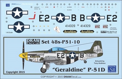 1:48 N.A. P-51D Mustang  "Geraldine"