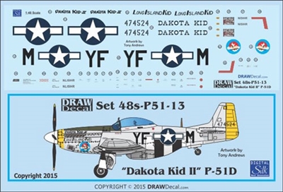 1:48 N.A. P-51D Mustang  "Dakota Kid II"