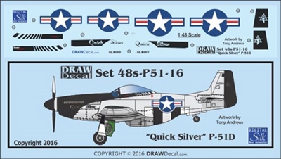 1:48 N.A. P-51D Mustang  "Quick Silver"