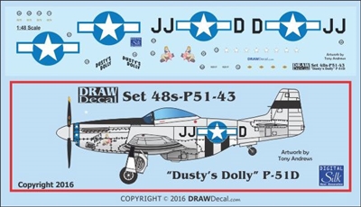 1:48 N.A. P-51D Mustang  "Dusty's Dolly"