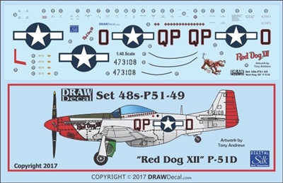 1:48 N.A. P-51D Mustang  "Red Dog XII"