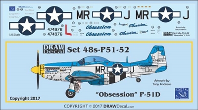 1:48 N.A. P-51D Mustang  "Obsession"