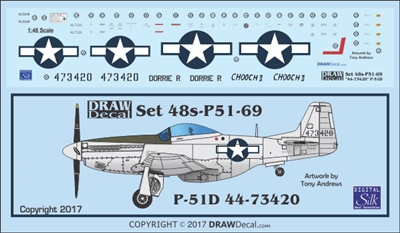 1:48 N.A. P-51D Mustang  "Chooch II", "Dorrie H"