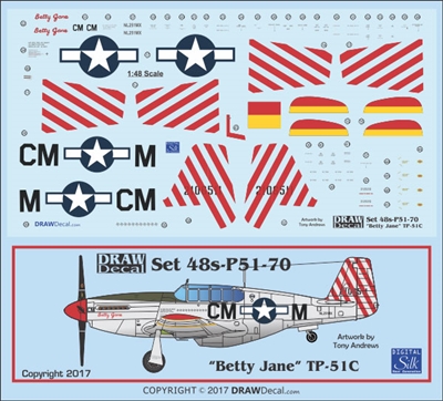 1:48 N.A. TP-51C Mustang "Betty Jane"