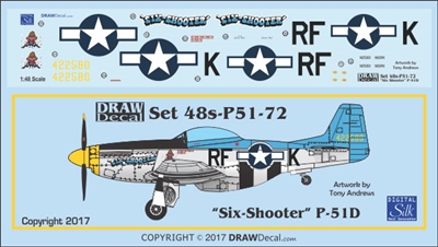 1:48 N.A. P-51D Mustang "Six Shooter"