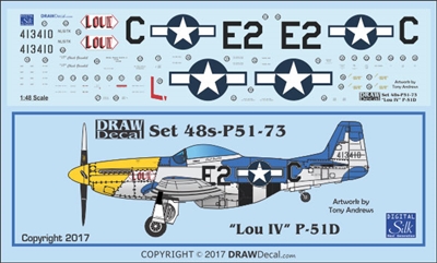 1:48 N.A. P-51D Mustang "Lou IV"