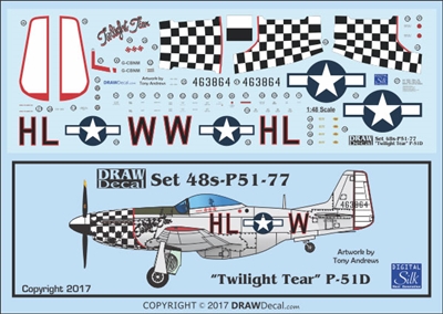 1:48 N.A. P-51D Mustang "Twilight Tear"